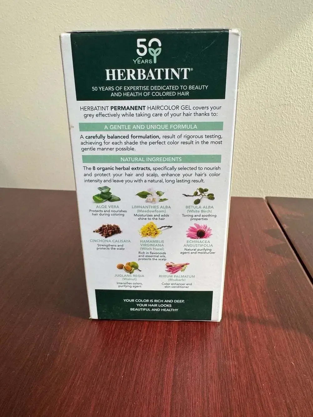 Herbatint Permanent Haircolor Gel 4D Golden Chestnut